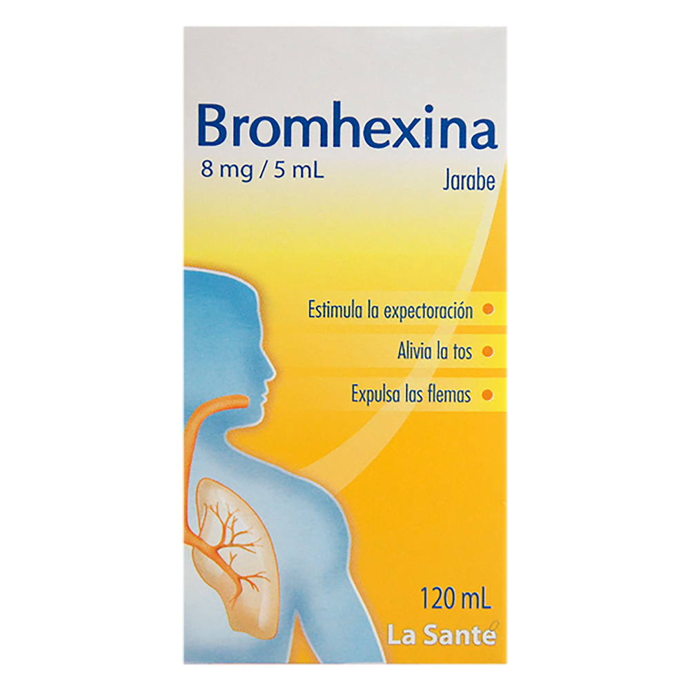 Bromhexina Jarabe Adulto Precio BROMHEXINA 8MG/5ML JARABE EN FRASCO X120ML – La Santé